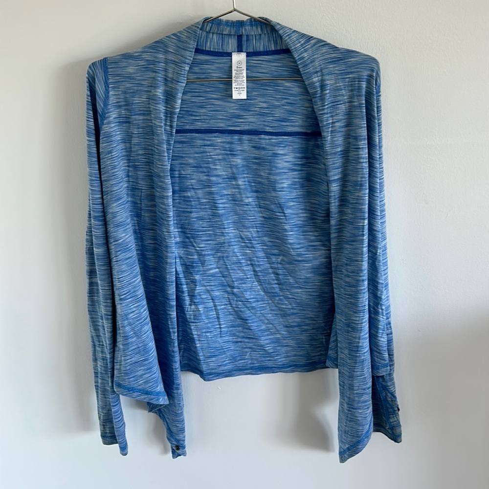 Blue ivivva wrap cardigan